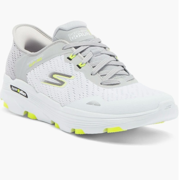 Men’s Skechers Slip-Ins Go Run 7.0 White/Gray Sneaker - Picture 1 of 7